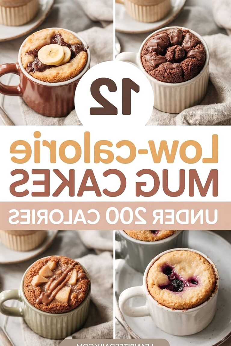12 Low-Calorie Mug Cakes Under 200 Calories (Delicious & Easy)
