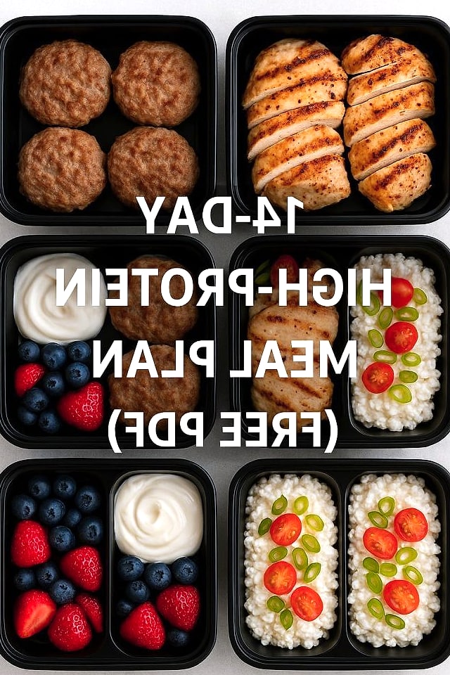 7-Day High-Protein, Low-Calorie Meal Plan (PDF)